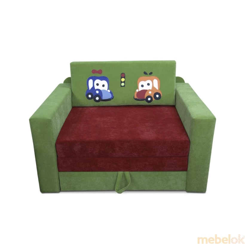 диван с видом в обстановке (Детский диван Кубик)