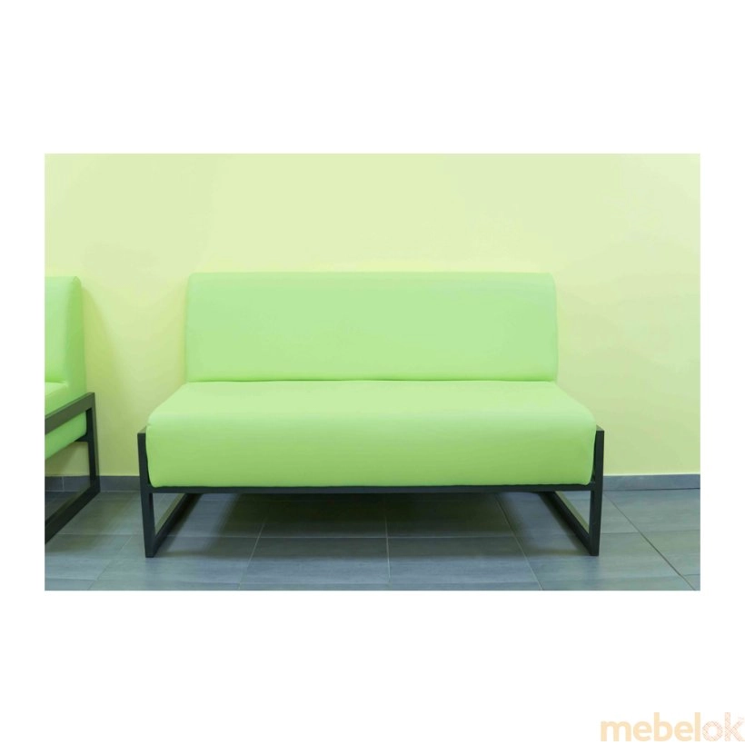 диван с видом в обстановке (Кресло Квадро)