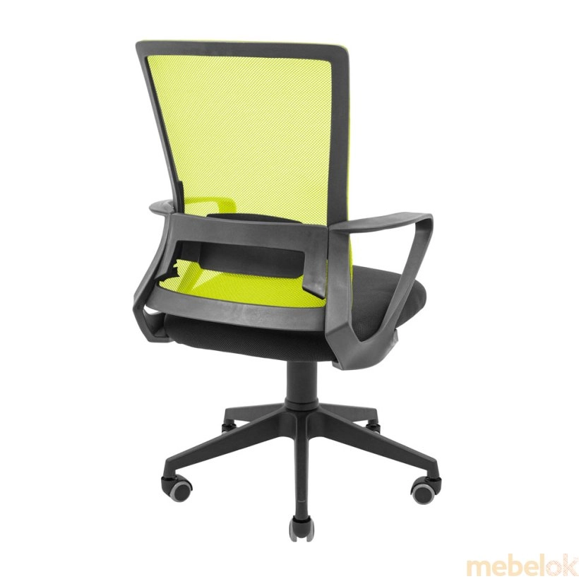 стул с видом в обстановке (Кресло Робин Пластик зеленый)