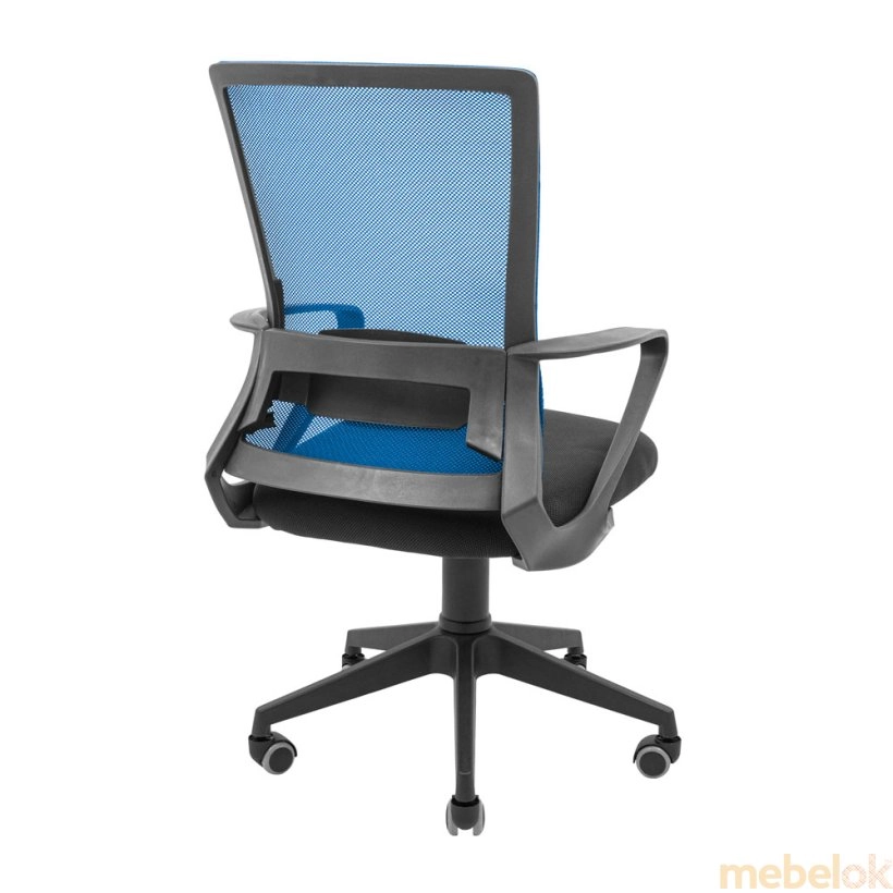 стілець з виглядом в обстановці (Крісло Робін Пластик синій)