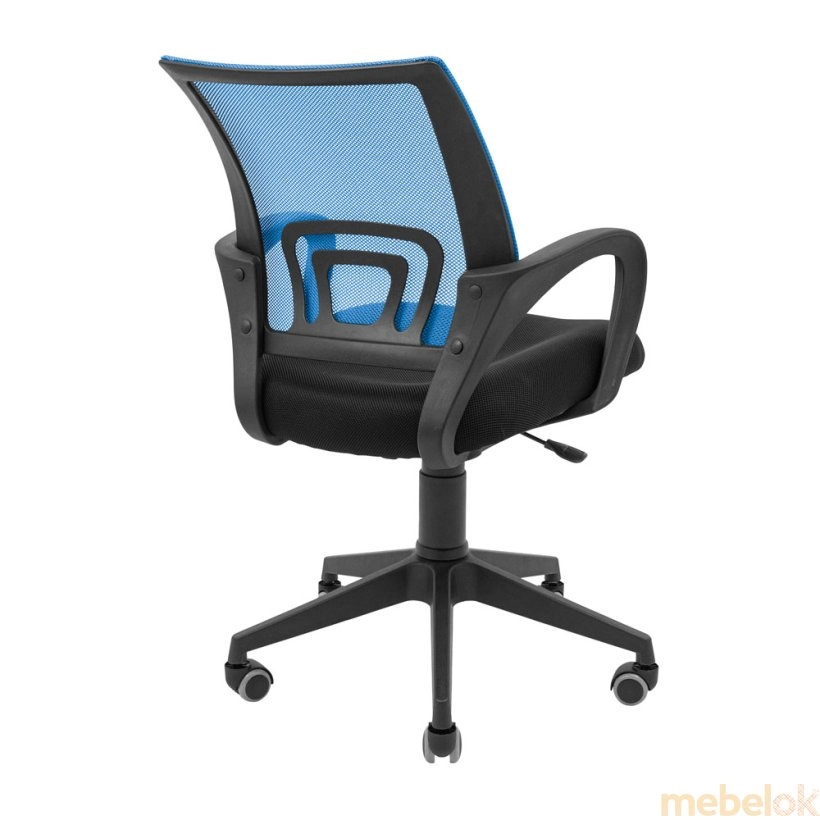 стілець з виглядом в обстановці (Крісло Спайдер Ю Пластик синій)