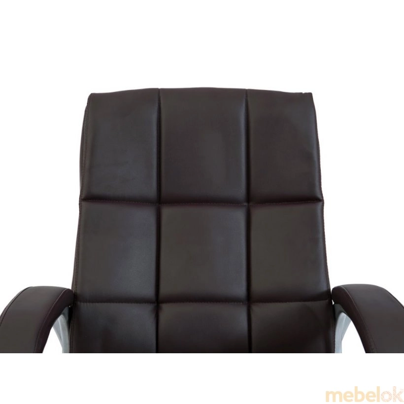 стул с видом в обстановке (Кресло Аризона Хром М-2 коричневое)