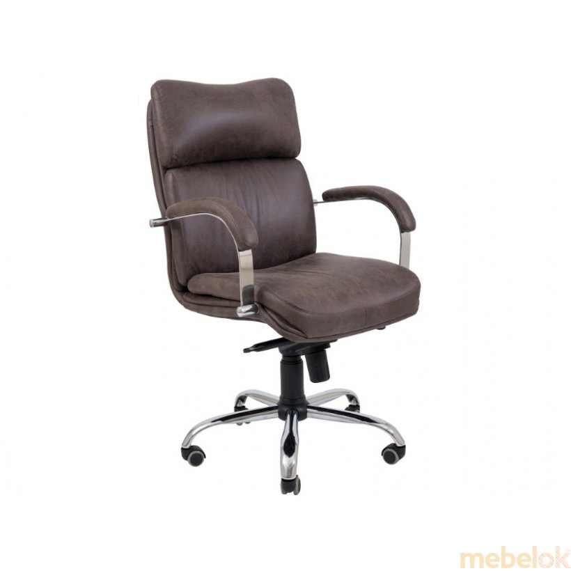 Кресло Дакота Хром М1 темно-коричневый