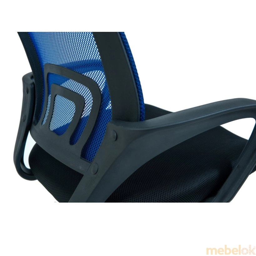 стул с видом в обстановке (Кресло Спайдер Хром синий/М-1)