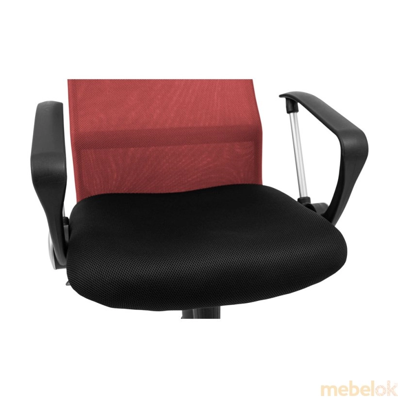 стілець з виглядом в обстановці (Крісло Ультра Ю Пластик червоний)