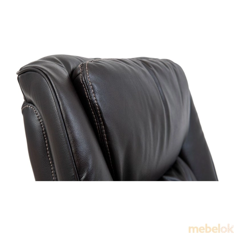 Крісло Магнат М-2 Пластик Голд шкіра темно-коричнева від фабрики Richman (Річман)