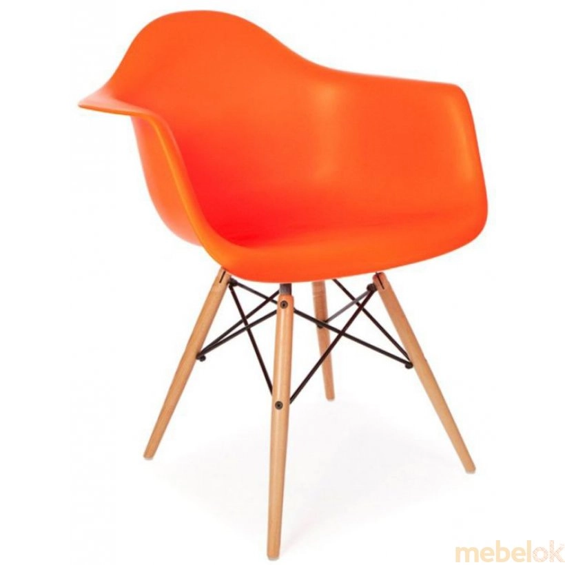 Кресло Тауэр вуд оранжевый