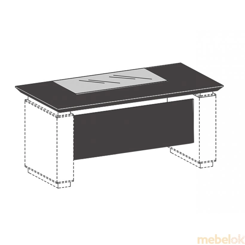стіл з виглядом в обстановці (Робоче місце Morion - 2)