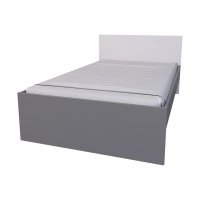 Ліжко Х-12 Х-Скаут 120х200 білий мат/сірий