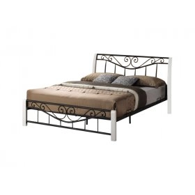 Двуспальная кровать Parma 160x200 Черно/белый