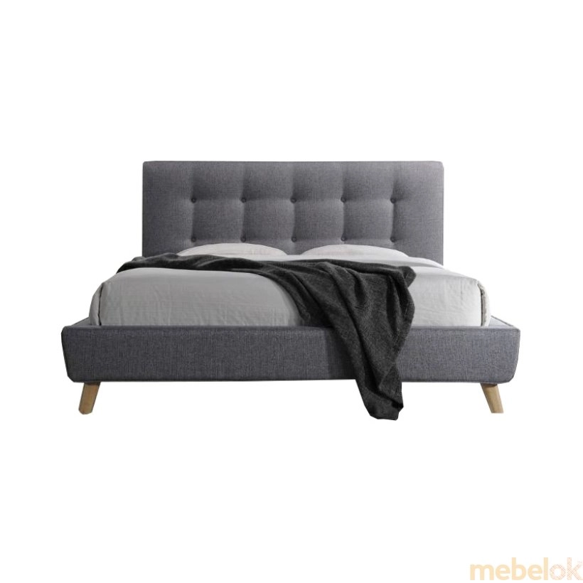 Двуспальная кровать Sevilla 160x200 Серый