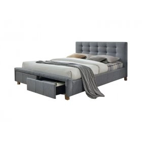 Ліжко Ascot 160x200 Сірий