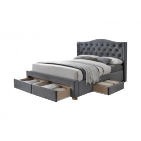 Кровать Aspen II Velvet 160x200 Серый