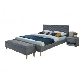 Кровать Azurro 160x200 Серый