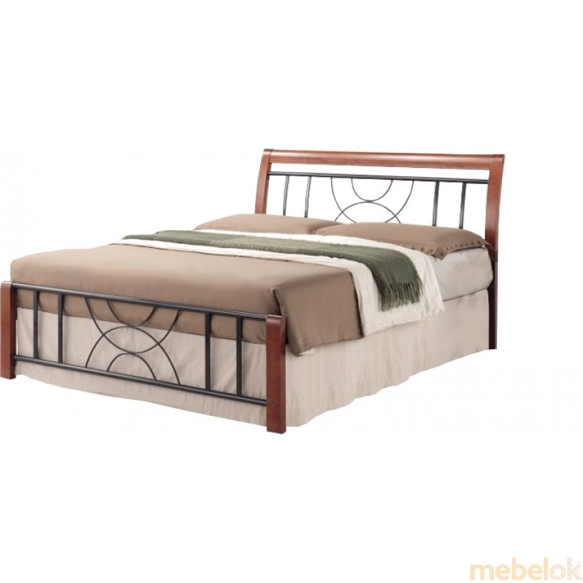 Двуспальная кровать Cortina 160x200 Черешня античная
