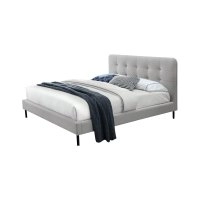 Двуспальная кровать Sally 160x200 Светло-серый