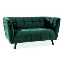 Прямий диван Castello Velvet 2 Зелений