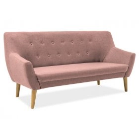 Прямий диван Nordic 3 Рожевий