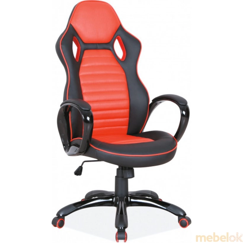 Кресло Q-105 Черный с красным