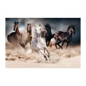 Картина на стекле HORSES 120x80
