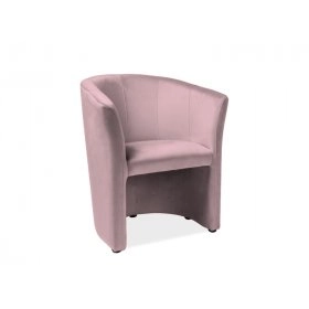 Крісло TM-1 Velvet Bluvel 91 Рожевий