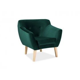 Кресло Bergen 1 Velvet Зеленый