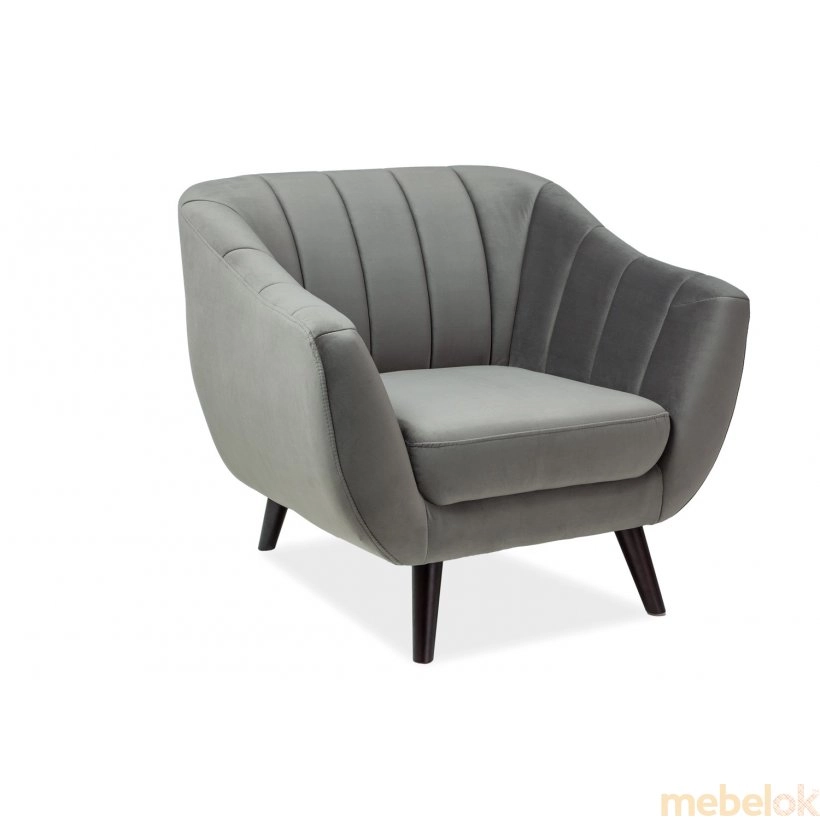 Кресло Elite Velvet 1 Серый