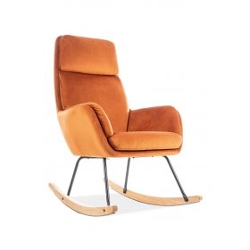 Кресло-качалка Hoover Velvet Оранжевый