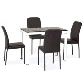 Стол обеденный Damar 100x60 Черно-белый