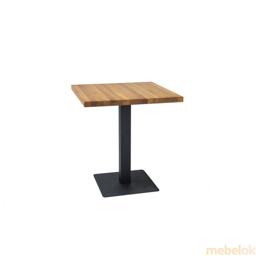 Стол обеденный PURO 60x60 Дуб/Черный