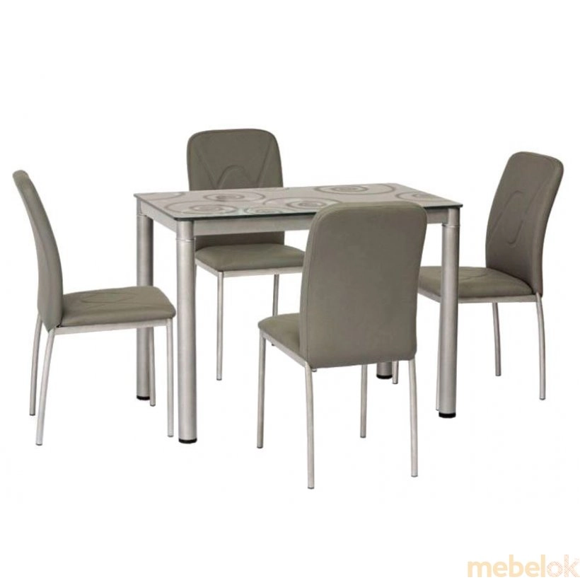 Стол обеденный Damar 80x60 Серый