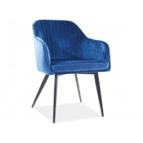 Кресло Elina Velvet синий