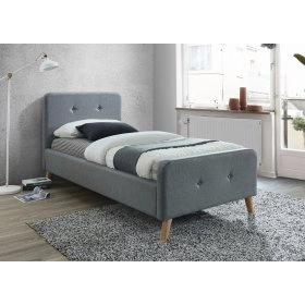 Односпальне ліжко Malmo 90x200 Сірий