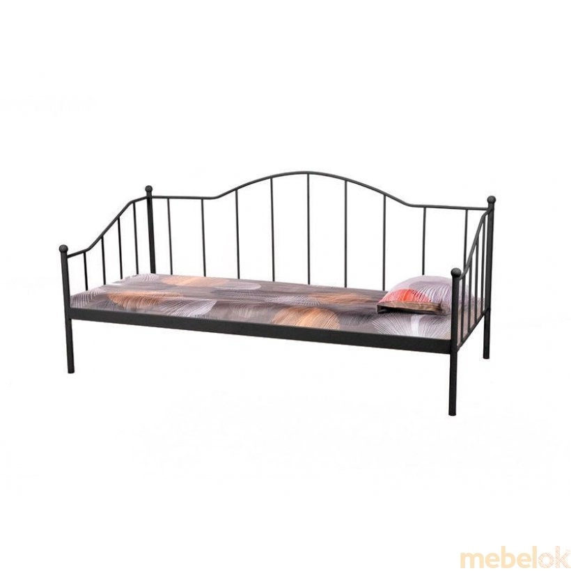 Односпальне ліжко Dover 90x200 Чорний