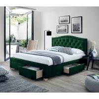 Ліжко Electra Velvet 160x200 Зелений