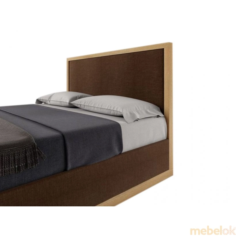 кровать с видом в обстановке (Кровать SWB035 Стерлинг 160x200 Ясень с подъемным механизмом)