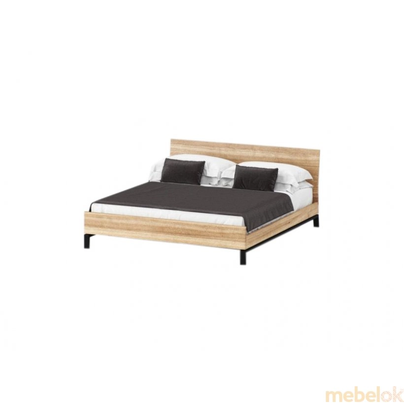 Ліжко SWB002 Бірмінгем 140x200 Ясен з підйомним механізмом від фабрики Skandi Wood (Сканді Вуд)