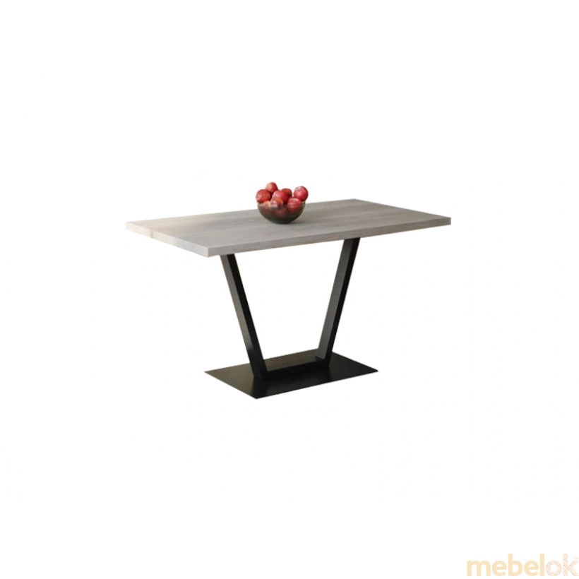 Обеденный стол SW057 R Мэн 120-170 Шпон Дуб Серый
