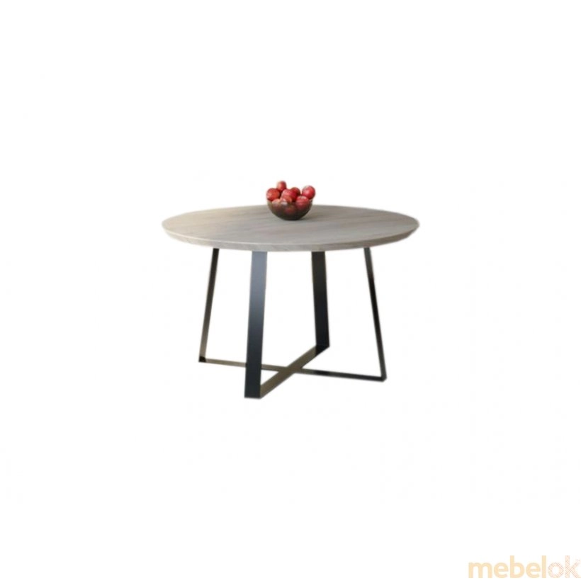 Обеденный стол Гольстебро 90-125 ДСП Дуб Серый