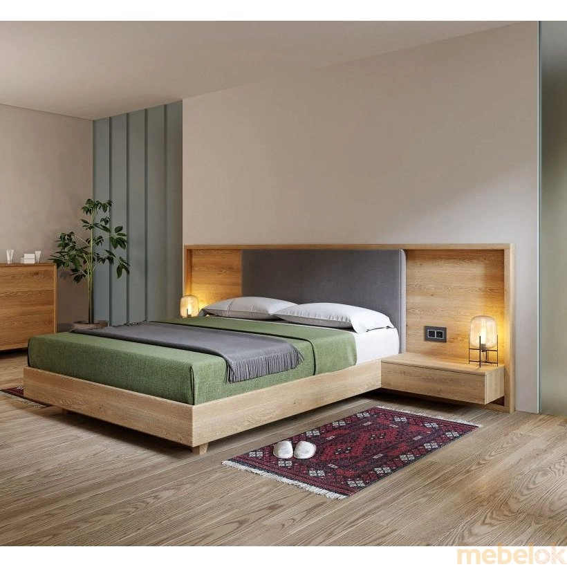 (Ліжко SWB043 Терсо 160 x 200 Ясен без підйомного механізму) Skandi Wood (Сканді Вуд)