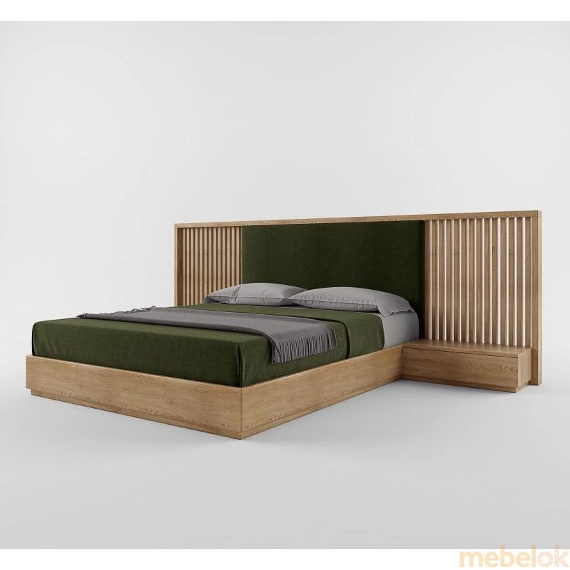 Ліжко SWB034 Montrose 160x200 Ясен без підйомного механізму від фабрики Skandi Wood (Сканді Вуд)