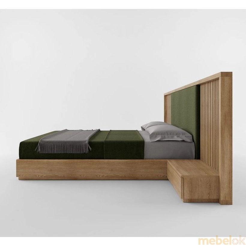 ліжко з виглядом в обстановці (Ліжко SWB034 Montrose 160x200 Ясен без підйомного механізму)