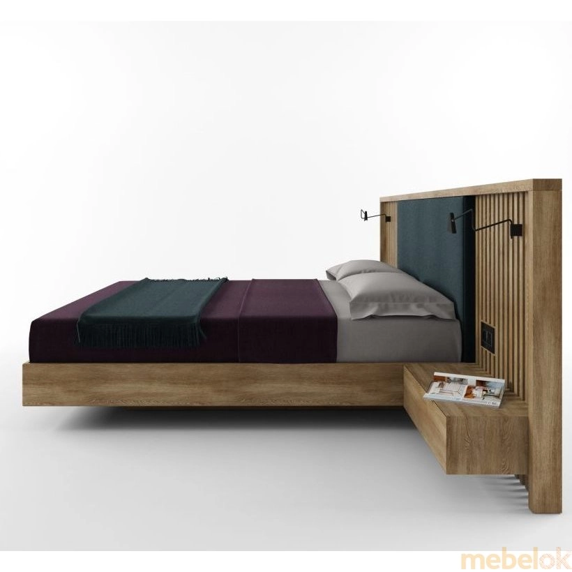 Ліжко SWB032 Абердін 160x200 Ясен