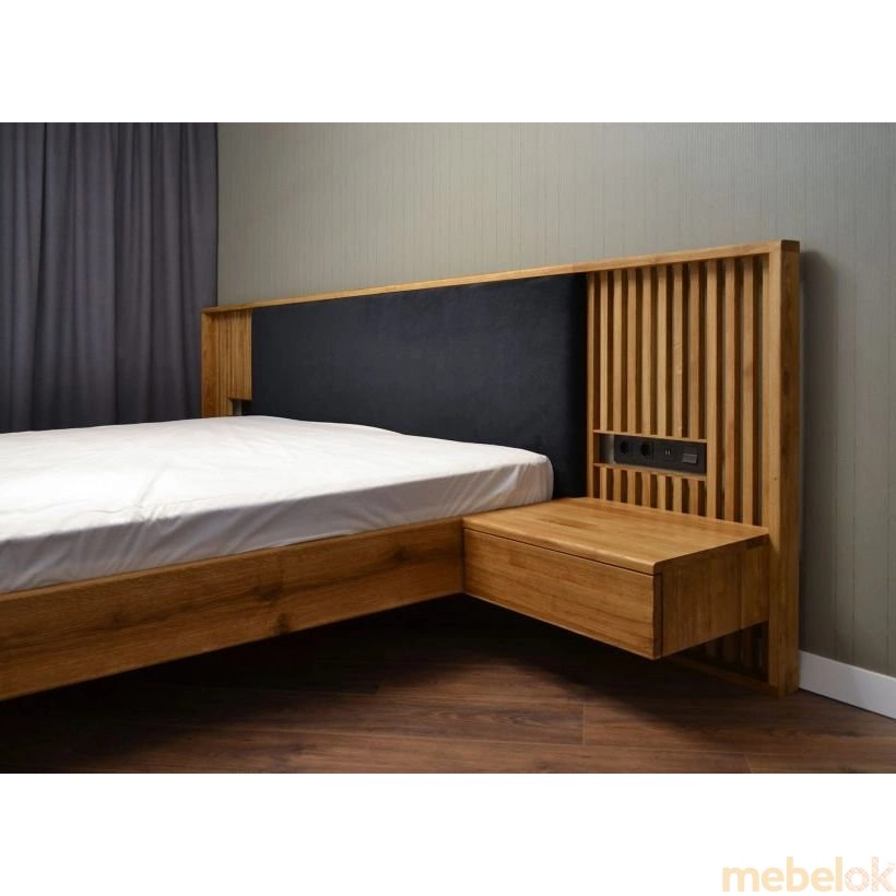 Ліжко SWB032 Абердін 160x200 Ясен без підйомного механізму