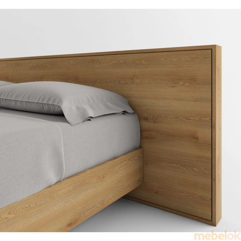 Ліжко SWB027 Фолкерк 160x200 Ясен без підйомного механізму з іншого ракурсу