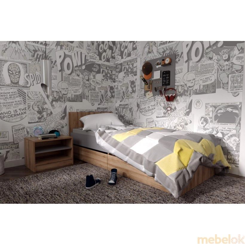 ліжко з виглядом в обстановці (Ліжко Бум 90x200)