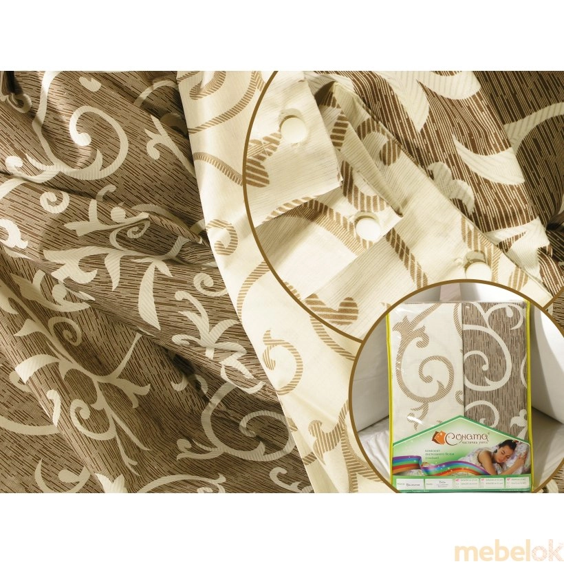Двуспальный комплект постельного белья Валенсия от фабрики Соната (Sonata)