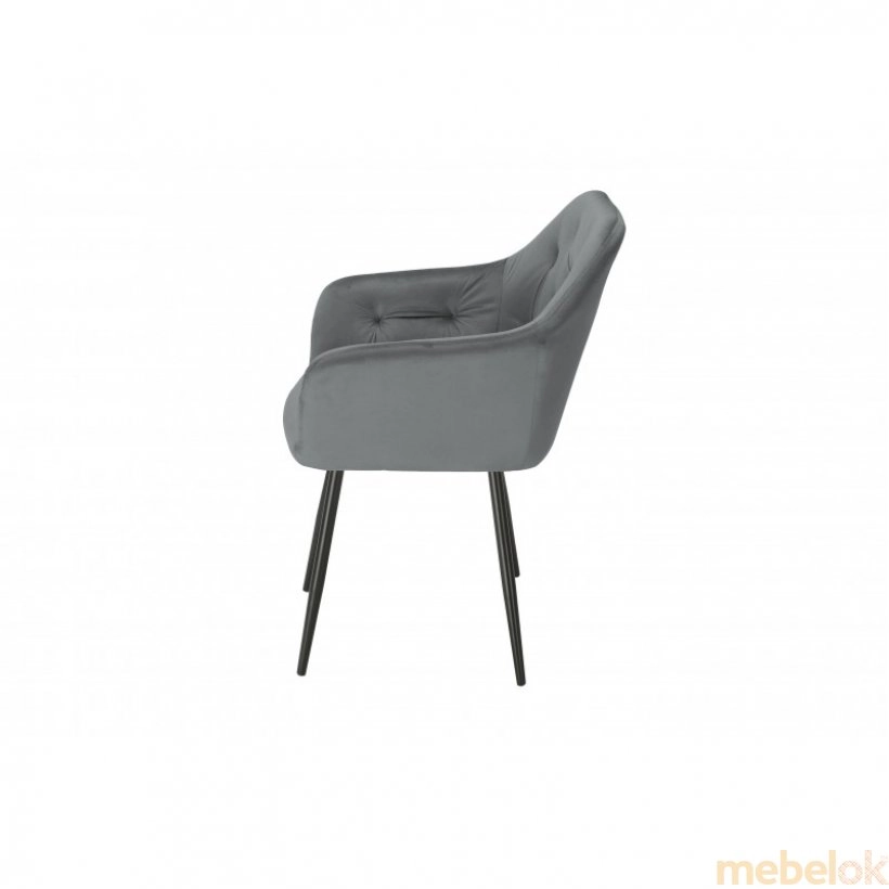 стул с видом в обстановке (Кресло Orsa dark grey)