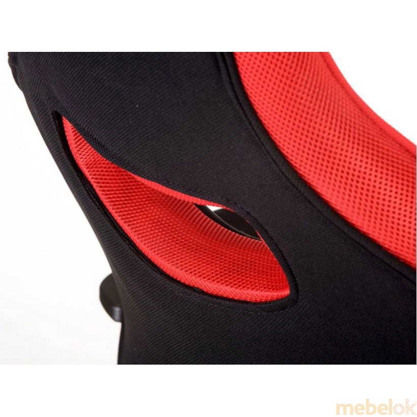 стілець з виглядом в обстановці (Геймерське крісло Riko black/red)