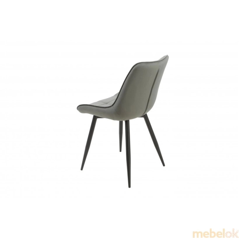 стул с видом в обстановке (Стул Damask dark grey)